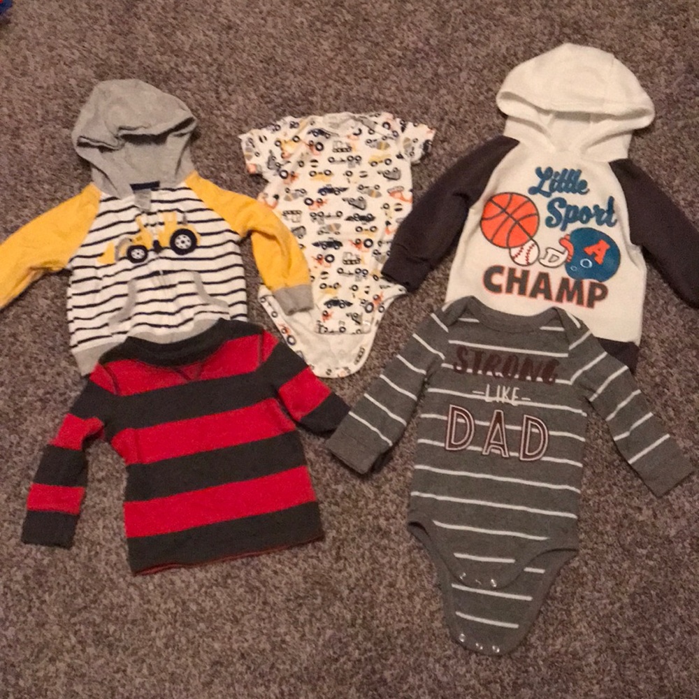 5 pieces toddler boys tops
